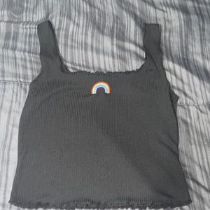 black crop top